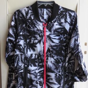 Fabletics Diana Bomber Jacket Malibu Palm Tree S